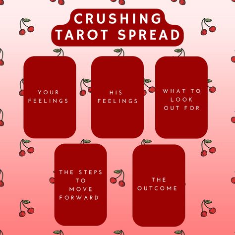 Tarot Readings Spreads, Love Spreads Tarot, Tarot For Love, Crush Spread Tarot, Tarot Spreads Crush, Tarot Spreads Love Crush, Future Love Tarot Spread, Crush Tarot Spread, Love Spread Tarot