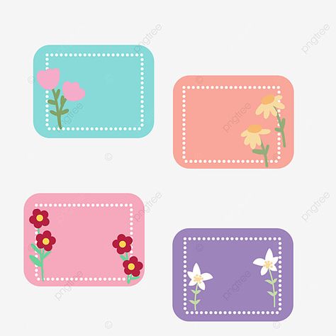 Cute Name Tag Ideas, Flower Name Tags, Name Tag Ideas, Cloud Names, Leaves Name, Flowers Name, Cute Name, Tag Name, Drawn Flowers