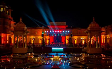 A Spectacular Udaipur Wedding @ The Oberoi Udaivilas By Regal Weddings - India News & Updates on EVENTFAQS Oberoi Udaivilas, Oberoi Hotels, Udaipur Wedding, Green Wedding Decorations, Gold Reception, Happy Go Lucky, Elegant Hotel, Wedding Destinations, Big Fat Indian Wedding