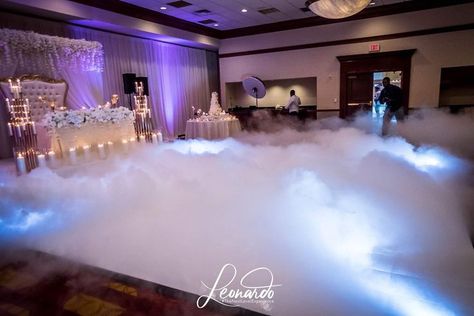 DANCING IN THE CLOUDS Cloud Nine Prom Theme, Clouds Decor, Event Lighting Design, Cloud Theme, Prom Themes, Prom Decor, Prom Theme, Prom Ideas, Event Lighting