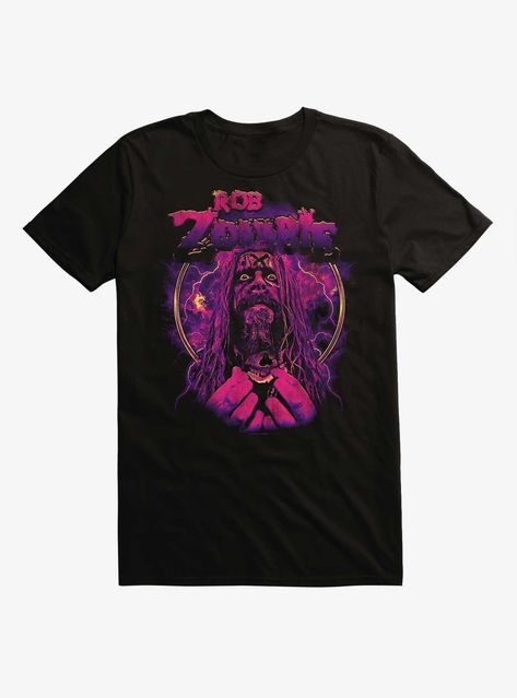 Rob Zombie Thunderstorm T-Shirt Dory Finding Nemo, King Of The Hill, Rob Zombie, Lore Olympus, Blue Beetle, Dazed And Confused, Halloween Horror Nights, Music Tees, Danny Phantom