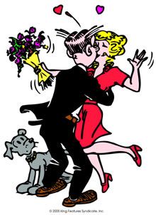 Blondie Comic, Blondie And Dagwood, George Sand, Classic Cartoon Characters, Bd Comics, Don Juan, Famous Couples, Favorite Cartoon Character, Old Cartoons