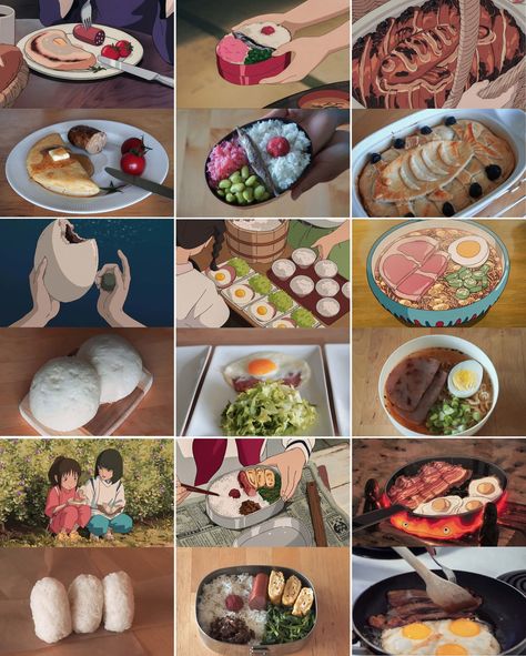 Ghibli Food Recipes, Anime Food In Real Life, Studio Ghibli Recipes, Ghibli Recipes, Studio Ghibli Party, Ghibli Food, Tv Food, Bento Recipes, Anime Food