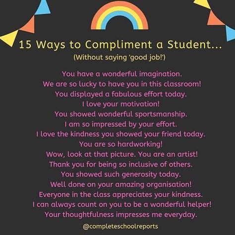 Student Compliments From Teacher, Instagram Compliments, Be A Bucket Filler, Class Community, English Classroom Decor, Bucket Filler, Elementary Learning, Classroom Christmas, Teacher Assistant