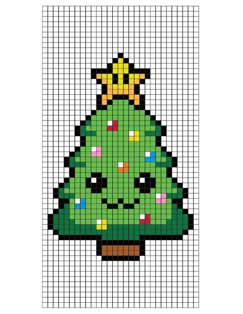 Pearler Bead Christmas Tree, Hama Beads Christmas Tree, Cross Stitch Patterns Pixel, Pixel Art Ideas Christmas, Pixel Art Christmas Tree, Pixel Christmas Tree, Christmas Tree Pixel Art, Xmas Pixel Art, Pixel Christmas Art