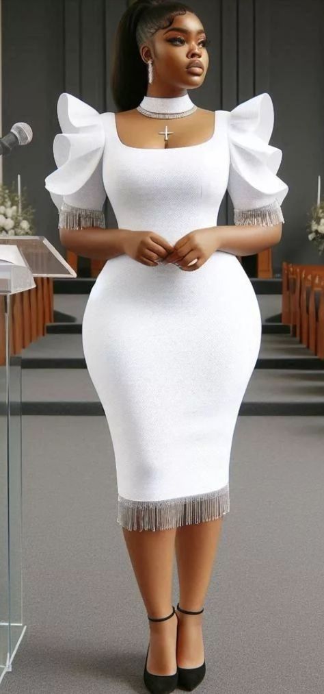 Short Dress Designs Fashion, Dress Rehersal Outfits, Lace Elegant Dress Classy, African Styles For Ladies, Classy Dress Outfits Graduation, Ladies Gown Designs, White Gown Styles For Ladies, Church Wears For Ladies, African Design Dresses Classy Wedding