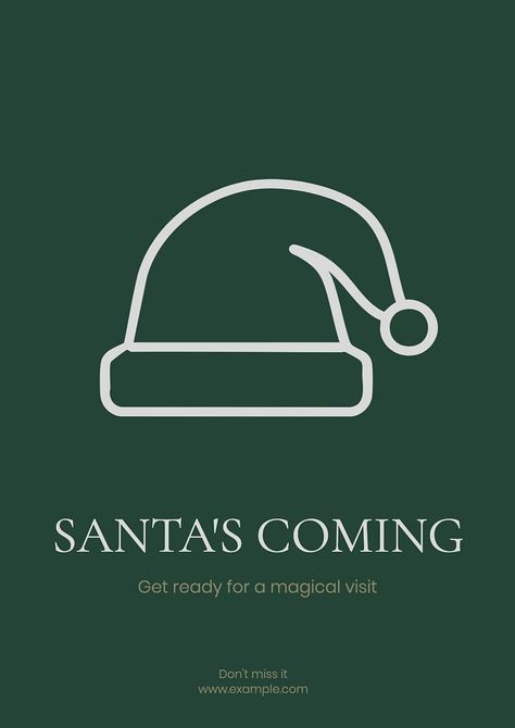 Santa's coming, editable greeting card template | free image by rawpixel.com / Benjamas Happy New Year Sign, New Year Sign, Happy New Year Signs, Card Template Free, Christmas Template, Santas Coming, New Year Design, Card Templates Free, Greeting Card Template