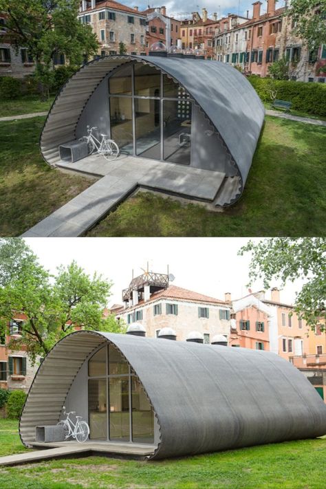 Innovative housing solution for displaced populations: The ‘Essential Home’ Quonset Hut Homes, Garden Hacks Diy, Quonset Hut, Pod House, Arch House, A Frame House Plans, Floating Dock, Underground Homes, Fairytale Cottage