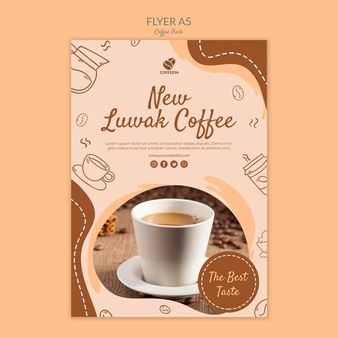 Coffee Shop Flyer, Coffee Flyer, Coffee Template, App Design Layout, Poster Design Layout, Desain Editorial, Flyer Printing, Publicidad Creativa, Photoshop Tutorial Design