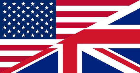 Flags Unites States Great Britain - Free vector graphic on Pixabay American English Words, British And American English, Thirteen Colonies, Filipino Tattoos, I Pledge Allegiance, American Accent, Uk Visa, British Accent, Uk Flag