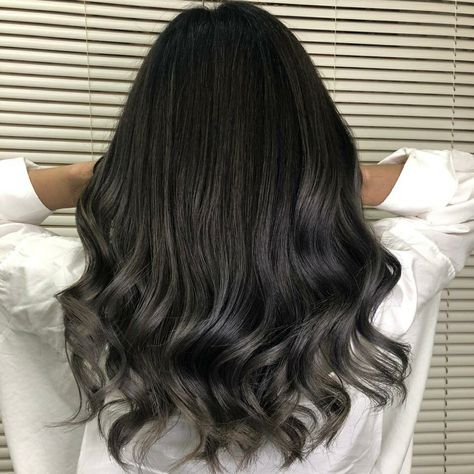 Dark Ash Balayage, Ashy Balayage, Black Balayage, Ash Balayage, Black Hair Balayage, Dark Ash, Black Ash, Hair Balayage, Pure Black