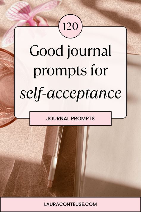 a pin that says in a large font Journal Prompts for Self-Acceptance Journal Prompts For Acceptance, Self Acceptance Journal, Self Acceptance Journal Prompts, Journal Prompts For Adults, Shadow Work Spiritual, Show Kindness, Quotes Journal, Journal Topics, Understand Yourself