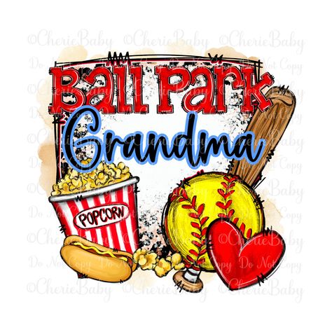 Grandma Design, Dtf Designs, T Ball, Make A Game, Hat Patches, Game Day Shirts, Baseball Softball, Third Party, White Ink