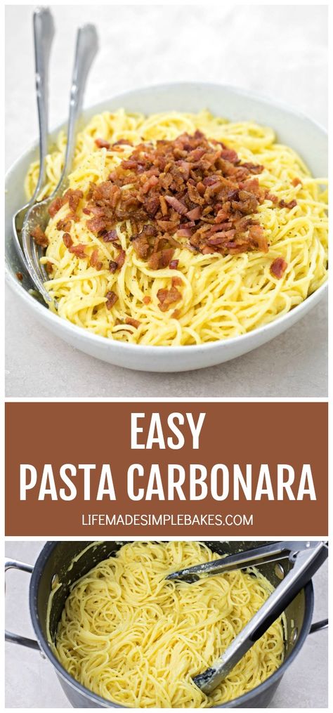 Norway Food, Pasta Carbonara Recipe, Tuscan Garlic Chicken, Slow Cooker Pasta, Carbonara Recipe, Pasta Carbonara, Carbonara Pasta, Making Pasta, Yummy Pasta Recipes