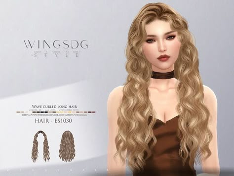 Sims 4 Wavy Hair Cc Alpha, Sims 4 Cc Clothes Vampire, Sims 4 Cc Long Wavy Hair, Sims 4 Cc Hair Alpha Long, Wavy Hair Sims 4 Cc, Sims 4 Curly Hair Cc Alpha, Curled Long Hair, Sims 4 Curly Hair, Vampire Hair