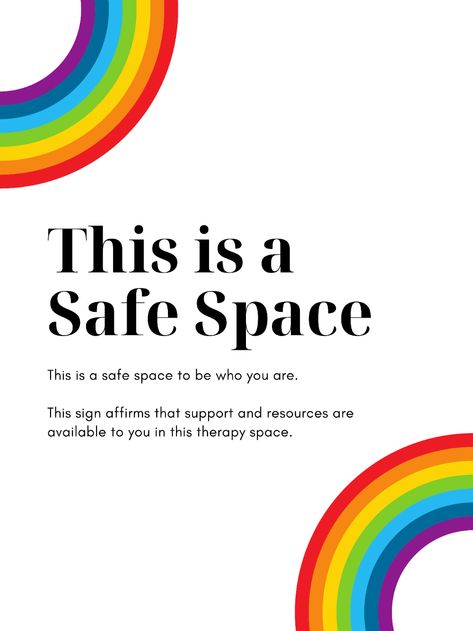 Gender Affirmation, Safe Space Poster, Cornwall House, Gender Affirming, Therapy Practice, Gender Nonconforming, Support Worker, Executive Functioning Skills, Art Therapist