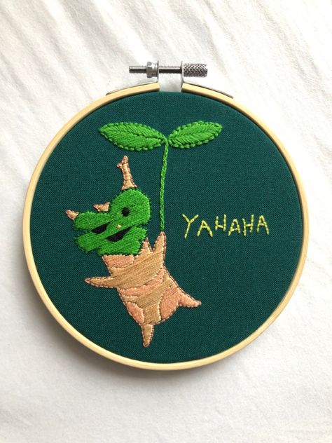 Korok Embroidery, Atla Embroidery, Gamer Embroidery, Video Game Embroidery, Nintendo Embroidery, Legend Of Zelda Embroidery, Korok Zelda Embroidery, Zelda Embroidery, Legend Of Zelda Korok