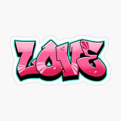 Graffiti Names, Graffiti Text, Stickers Cool, Graffiti Heart, Graffiti Girl, Love Graffiti, Vinyl Scratch, Graffiti Words, Graffiti Lettering Fonts