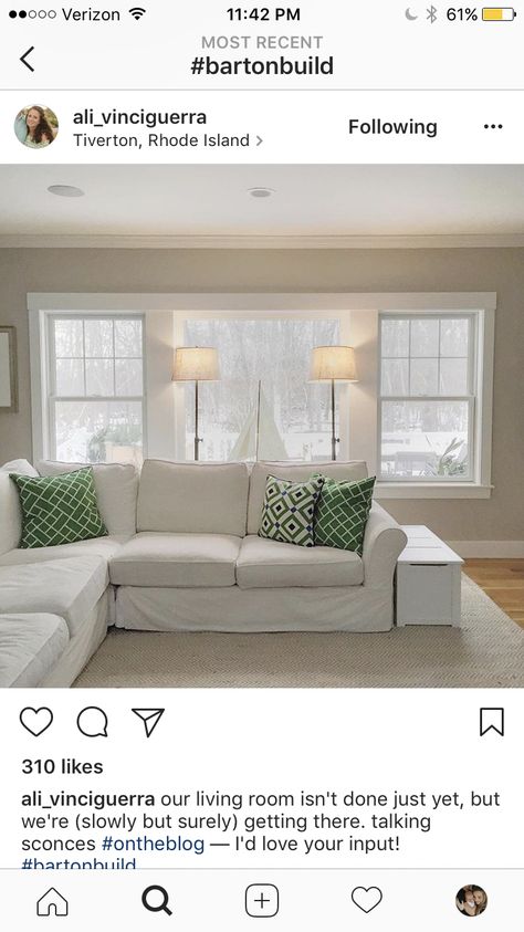 3 Windows In A Row Living Rooms, Big Window In Living Room, Picture Window Ideas Living Room, 3 Living Room Windows, Picture Window Living Room, Three Windows In A Row, 3 Windows In A Row, Living Room Picture Window, Picture Windows Living Room