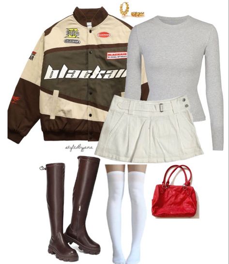 Outfit Ideas Sneakers, Polyvore Outfits Aesthetic, Blokette Core, Fame Clothes, Baddie Clothes, Y2k Princess, Aesthetic Baddie, Baddie Outfit, Preformance Outfits