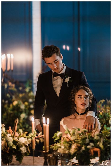 Moody Wedding Lighting, Moody Fall Wedding Photography, Dark Romantic Wedding Photography, Romantic Vintage Aesthetic, Moody Romantic Engagement Photos, Dark Moody Wedding Photography, Types Of Wedding Photography Style, Moody Vintage Wedding, Dark Wedding Photography