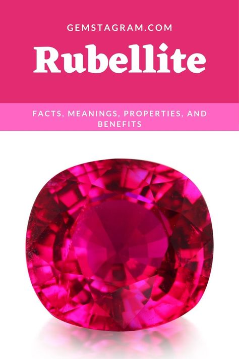 Facts, Meanings, Properties, and Benefits About Rubellite #Rubellite #exceptionalgemstones #gemstonehealing Rubellite Crystal Meaning, Rubellite Tourmaline, Beautiful Stones, Crystal Healing Stones, Crystal Meanings, Crystal Stones, Gems And Minerals, Crystal Gems, Gemstone Healing