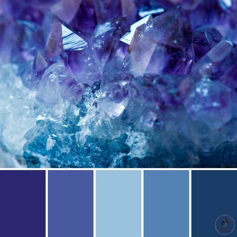 Colour Palette made from blue and purple Amethyst Blue Purple Silver Color Palettes, Silver And Blue Color Palette, Crystal Colour Palette, Astrology Color Palette, Blue Purple Green Color Palette, Fox Druid, Purple And Blue Palette, Crystal Color Palette, Amethyst Color Palette