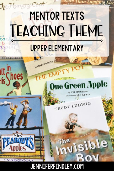 Read Alouds to Teach Theme | Mentor Texts for Reading Series Teaching Theme, Teaching Themes, Reading Themes, 5th Grade Reading, Middle School Reading, 4th Grade Reading, Read Alouds, 3rd Grade Reading, 2nd Grade Reading