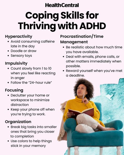 It's not always easy navigating a life with ADHD, but remember, incorporating trusted experts' coping pointers into everyday life can truly create a sphere where you're not just coping, you're thriving! Check out the link for a complete list of tried and true options for tackling the key challenges of adult ADHD. https://bit.ly/3xbr4Wz Dysregulation In Adults, Natural Ways To Help Add In Adults, Task Initiation Strategies For Adults, Add Diagnosis In Adults, Audhd Tips, Teaching Game, Interpersonal Relationship, Clinical Trials, Cognitive Behavioral Therapy