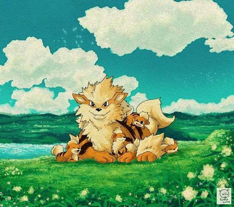 Pokemon Arcanine, Arcanine Pokemon, Pokemon Tattoo, Funny Comic, Funny Comic Strips, Dragon Tattoo Designs, Colorful Artwork, Catch Em All, Dragon Tattoo