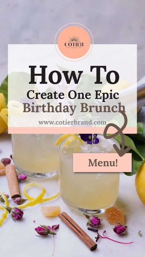 Mimosa Brunch Birthday Party, 21st Birthday Brunch Party Ideas, Themed Brunch Ideas Birthday Parties, Sunday Brunch Birthday Ideas, Cake For Brunch Party, 50th Birthday Brunch Ideas, Brunch Entertainment Ideas, Birthday Brunch Ideas For Women At Home, 40 Birthday Brunch Ideas