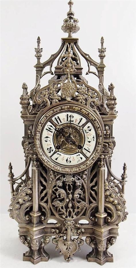 Unusual Clocks, Luxury Clock, Desk Clocks, Silver Teapot, Table Clocks, Clock Shop, Retro Clock, Antique Keys, Mantel Clocks