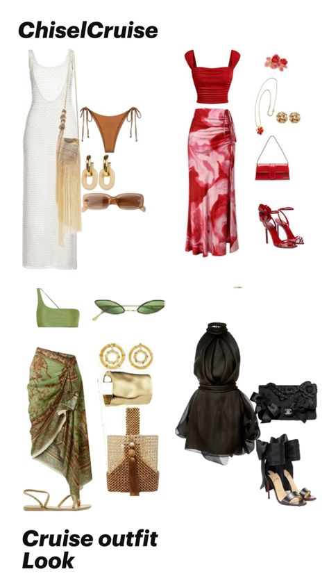 Cruise outfit Captain's Dinner Cruise Outfit, Pack For Cruise Outfits, Elegant Cruise Night Outfit, Christmas Cruise Outfit, Outfits For Cruise, What To Wear On A Cruise, Mexico Cruise Outfits, Carribean Cruise Outfits, Avatar Dress