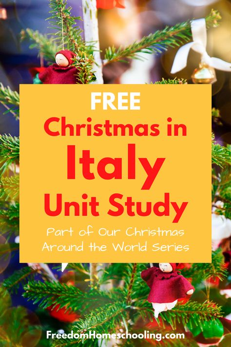 In this free unit, your child will learn about how Christmas is celebrated in Italy. This low-prep unit can be used with a all ages. Christmas In Italy For Kids, Italy Christmas Crafts For Kids, Christmas In Italy Crafts For Kids, December Themes, Italian Christmas Traditions, Christmas Wrapper, Christmas Learning, Italy For Kids, Christmas Activities For Families