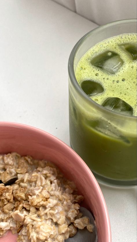 #matcha #breakfast #food #aesthetic Matcha Breakfast Aesthetic, Matcha Breakfast, Breakfast Aesthetic, Food Motivation, Healthy Food Motivation, Morning Breakfast, Breakfast Food, Gut Health, Morning Routine