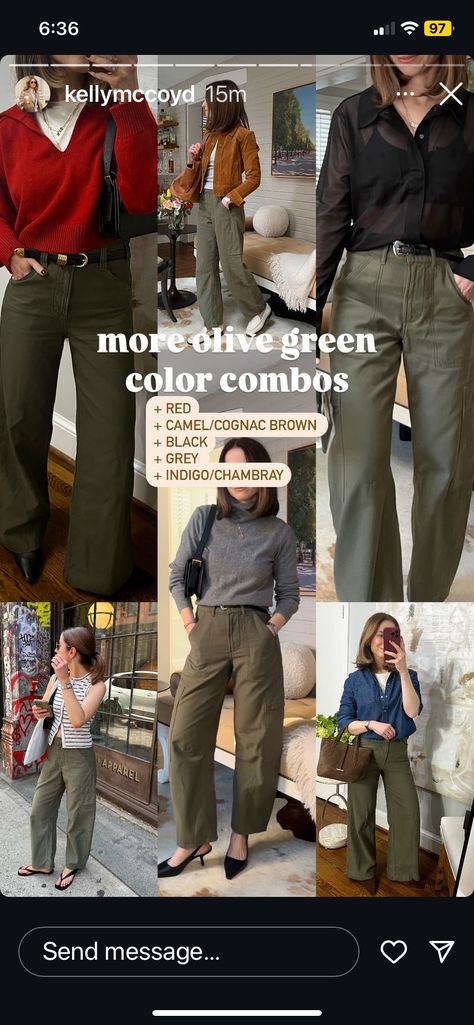 Green Complimentary Colors Outfit, Olive Green Button Down Shirt Outfit, Olive Green Complimentary Colors, Green Button Down Shirt Outfit, Green Complimentary Colors, Button Down Shirt Outfit, Colors Outfit, Complimentary Colors, Olive Green Color