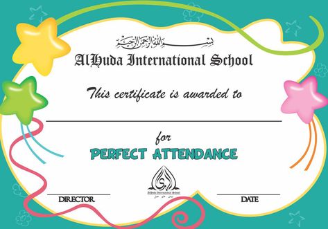 Attendance Certificate, Perfect Attendance, Templates Printable Free, Certificate Templates, Templates Free, Microsoft Word, Mobile App, Free Printable, Free Printables