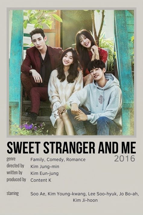 Kdrama Comedy, Sweet Stranger And Me, Kdrama 2016, Kdrama Aesthetics, Savage Replies, Kdrama Poster, Horror Movies List, Love Drama, Jo Bo-ah