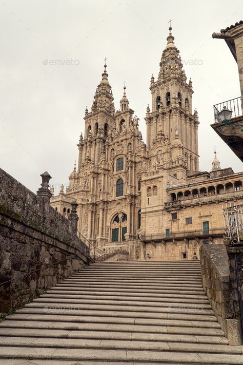 Cathedral Of Santiago De Compostela, Spain Cathedral, Santiago Spain, Fort Santiago, Spain Aesthetic, Galicia Spain, Cathedral Architecture, Amalfi Coast Italy, Santiago Chile