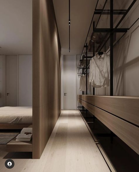 아파트 인테리어, Bedroom Decor Design, Modern Bedroom Design, Minimalism Interior, Dressing Room Design, Bedroom Layouts, Facade Architecture, Closet Bedroom, Home Design Plans