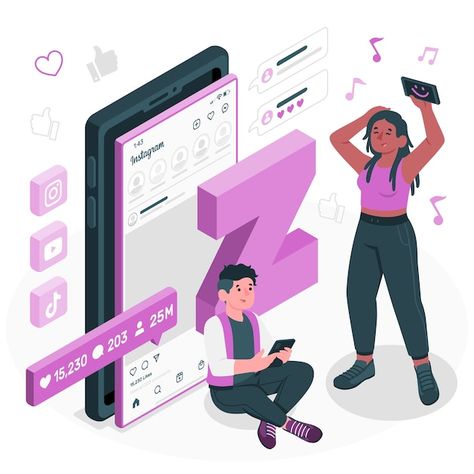 Generation Gap, Music Software, Generation Z, Isometric Illustration, Concept Illustration, Revenue Streams, Online Friends, We Are A Team, Web Graphic Design