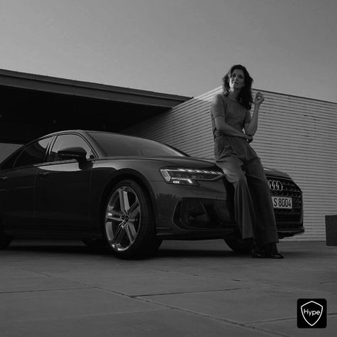 Audi Women Aesthetic, Audi Photoshoot, Woman Driving, Car Shoot, Future Aesthetic, Car Photoshoot, Black Audi, Women Ceo, Car Poses