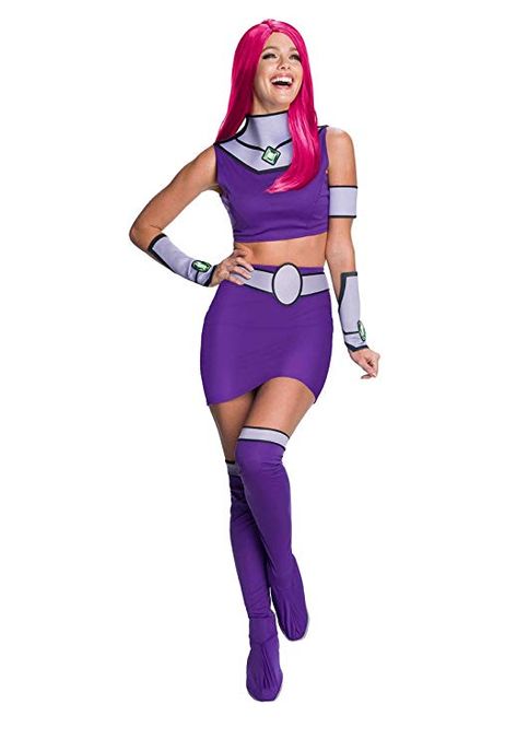 Teen Titans Outfits, Starfire Costume, Starfire Cosplay, Teen Titans Starfire, Teen Titan, Halloween Costume Outfits, Fantasias Halloween, Cute Halloween Costumes, Super Hero Costumes