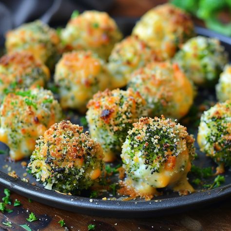 Baked Broccoli Cheese Balls are a delightful and savory snack that’s crispy on the outside and filled with a cheesy, broccoli-packed center. They’re not heavy or overly indulgent, making them a perfect appetizer or side dish for any meal. If you’re looking for a light and delicious snack that’s also packed with nutrients, you’ve come to the right place. When you combine finely chopped broccoli with a blend of cheeses and bake them to golden perfection, you get a snack that’s both healthy and ... Broccoli Appetizer Recipes, Broccoli Appetizers For Party, Broccoli Balls, Broccoli Cheese Balls, Cheesy Broccoli Bites, Cabbage Recipes Southern, Cheese Balls Recipe, Baked Broccoli, Broccoli Bites