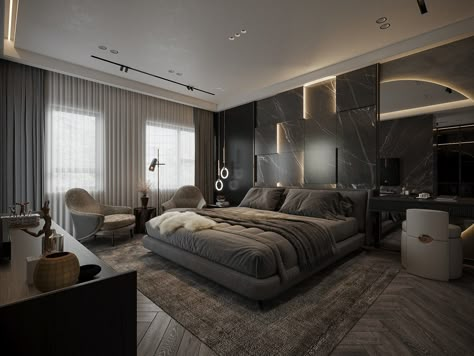 MASTER BEDROOM Luxurious Bedrooms Master, Bedroom Modern Luxury, Mansion Bedroom, Big Bedrooms, Modern Luxury Bedroom, Luxury Bedroom Design, Luxury Bedroom Master, Mansion Interior, Dream House Rooms