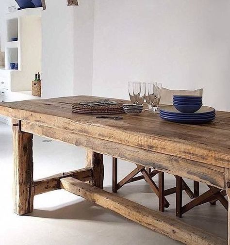 Rustic Wood Desk, Rustic Dinner Tables, Wooden Table Diy, Small Farmhouse Table, Wooden Dinner Table, Wood Dinner Table, Large Farmhouse Table, Wooden Dining Table Rustic, Wood Dining Table Rustic