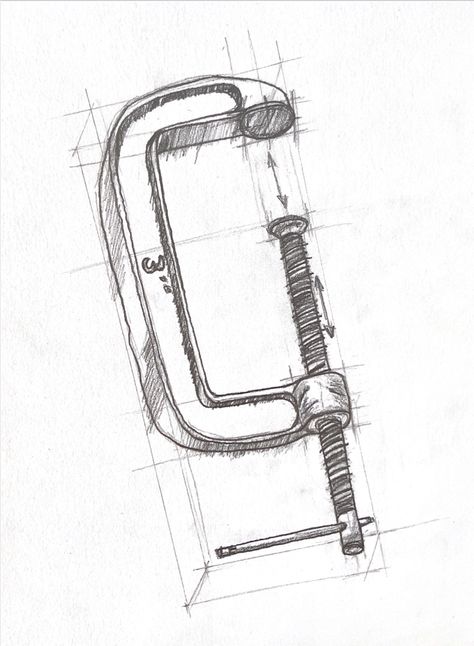 Analytical drawing Engineering Sketches, Mechanical Objects, Analytical Drawing, Mechanical Tools, Perspective Sketch, Structural Drawing, 3d Art Drawing, Miniature Printables, Art Album