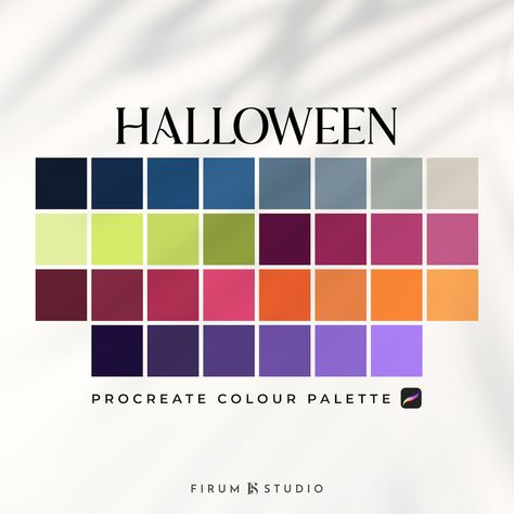 Bright Halloween Color Palette, Beetlejuice Color Palette, Halloween Colors Palette, Color Palette Halloween, Halloween Colour Palette, Spooky Color Palette, Artful Agenda, Colour Harmonies, Halloween Palette