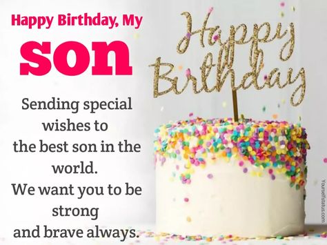 100+ Happy birthday wishes for son in english | Birthday status for son | Birthday quotes for son. - YourSelfStatus Bday Wishes For Son, Birthday Wishes For My Son, Happy Birthday My Son, Happy Birthday To My Son, Birthday Cake For Son, Birthday My Son, Birthday Quotes For Son, Son Happy Birthday, Quotes For Son