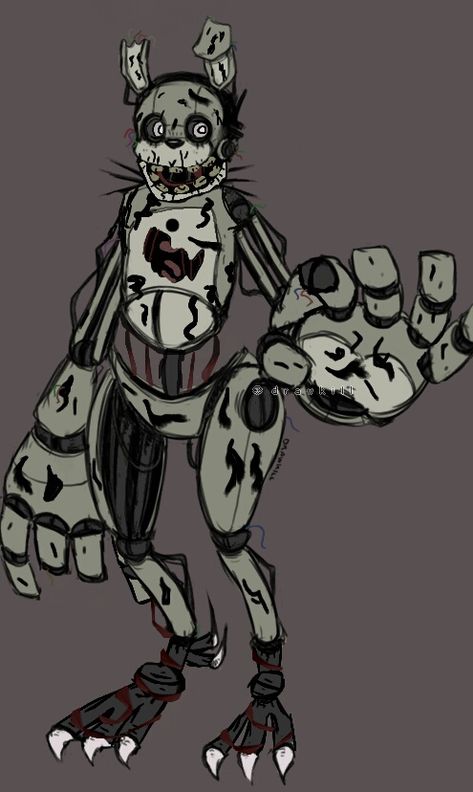 Drawkill Springtrap Drawkill Animatronics, Drawkill Fnaf, Fnaf Springtrap, Fnaf Oc, Fnaf Sister Location, Five Night At Freddy, Fnaf 1, Fnaf Funny, Fnaf Characters